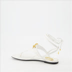 Chaussures ouvertes Sandales VLogo Chain Valentino Garavani Blanc Femme