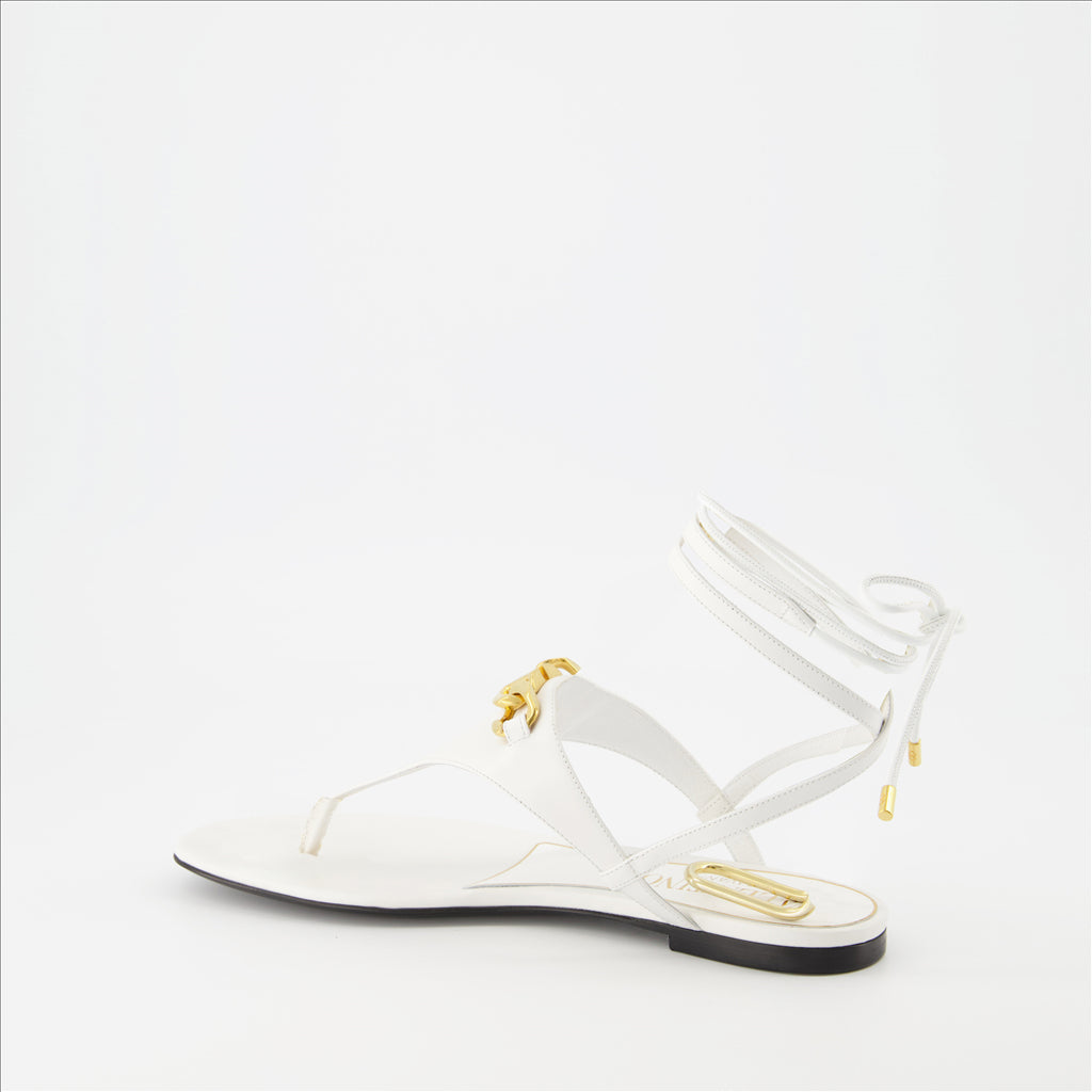 Chaussures ouvertes Sandales VLogo Chain Valentino Garavani Blanc Femme