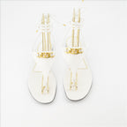 Chaussures ouvertes Sandales VLogo Chain Valentino Garavani Blanc Femme