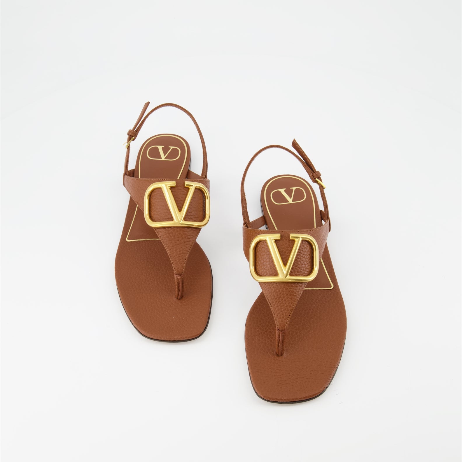 Open shoes VLogo Sandals Valentino Garavani Brown Women