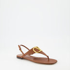 Open shoes VLogo Sandals Valentino Garavani Brown Women