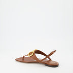 Open shoes VLogo Sandals Valentino Garavani Brown Women