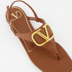 Open shoes VLogo Sandals Valentino Garavani Brown Women