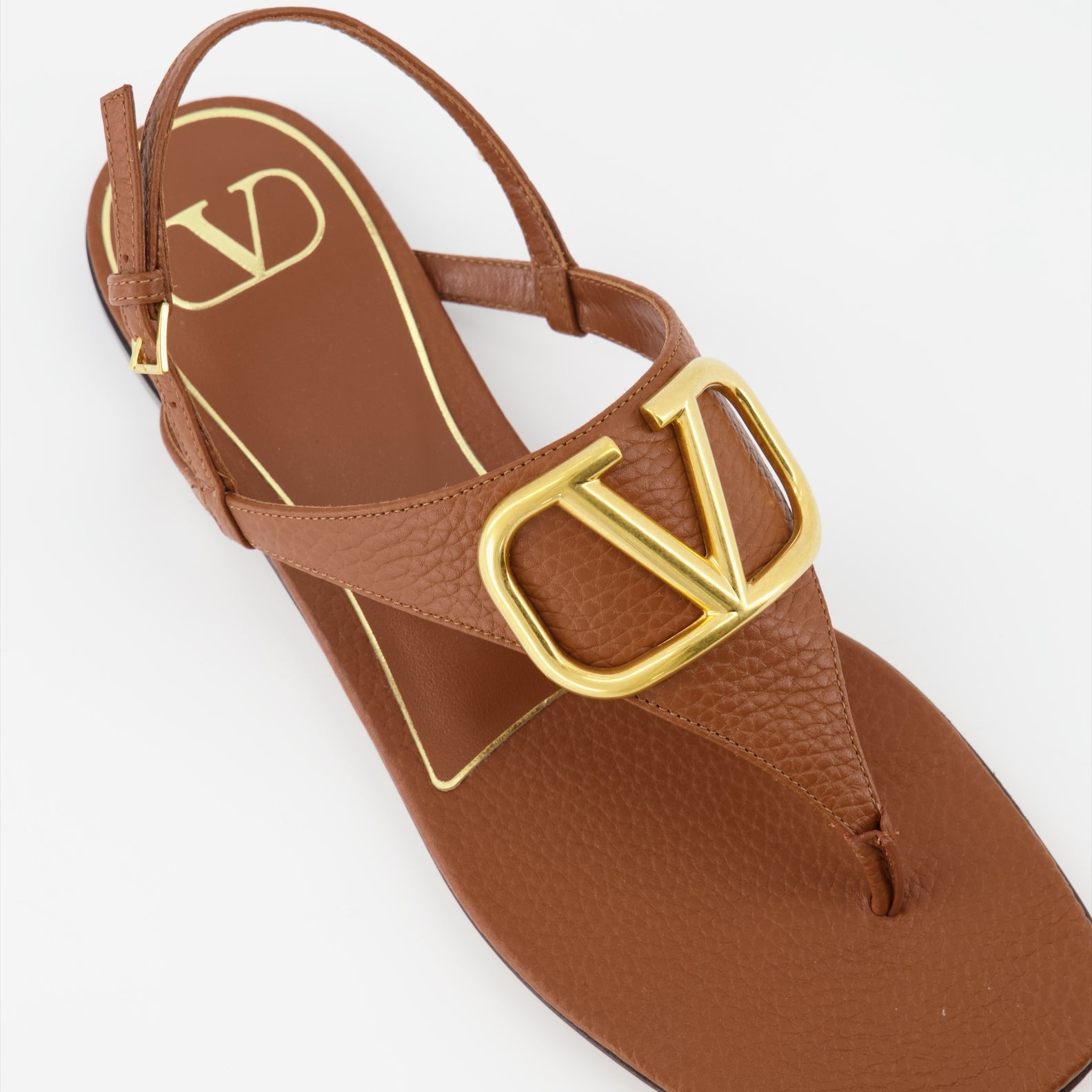 Open shoes VLogo Sandals Valentino Garavani Brown Women