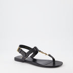 Open shoes YSL sandals Saint Laurent Black Man