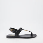 Open shoes YSL sandals Saint Laurent Black Man