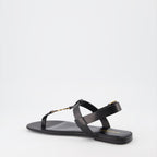 Open shoes YSL sandals Saint Laurent Black Man