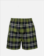 Shorts Short à carreaux Burberry Verde Femme