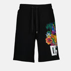 Shorts Logo-print shorts Dolce & Gabbana Black Man