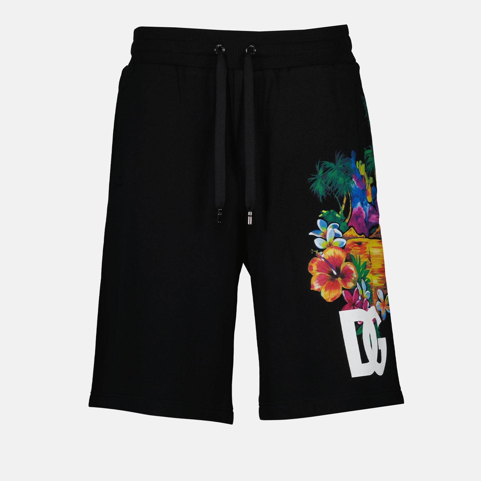 Shorts Short à imprimé logo Dolce & Gabbana Negro Homme