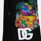 Shorts Logo-print shorts Dolce & Gabbana Black Man