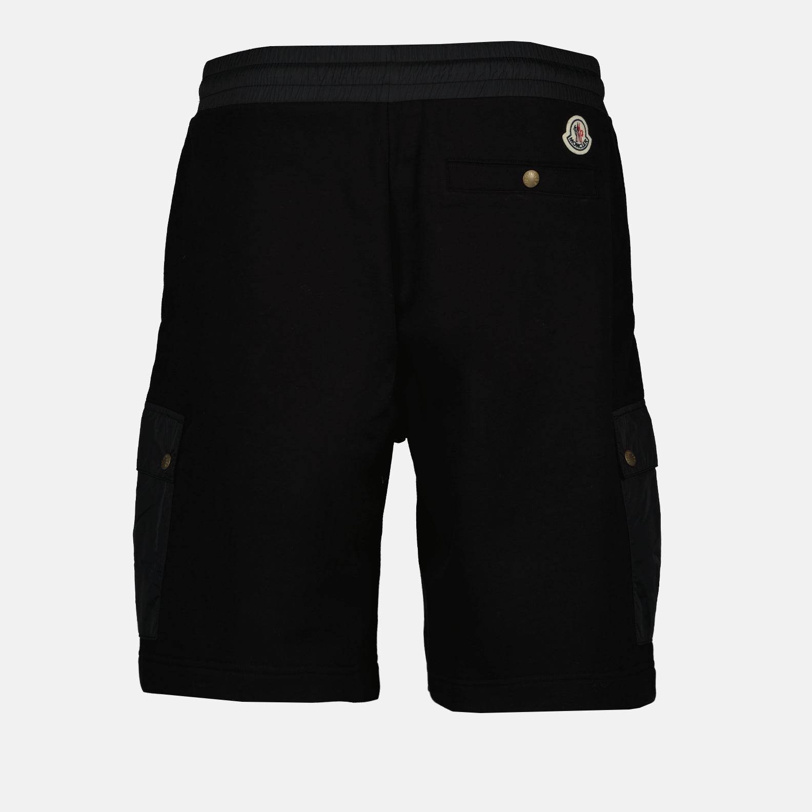 Shorts Logo Patch Shorts Moncler Black Man