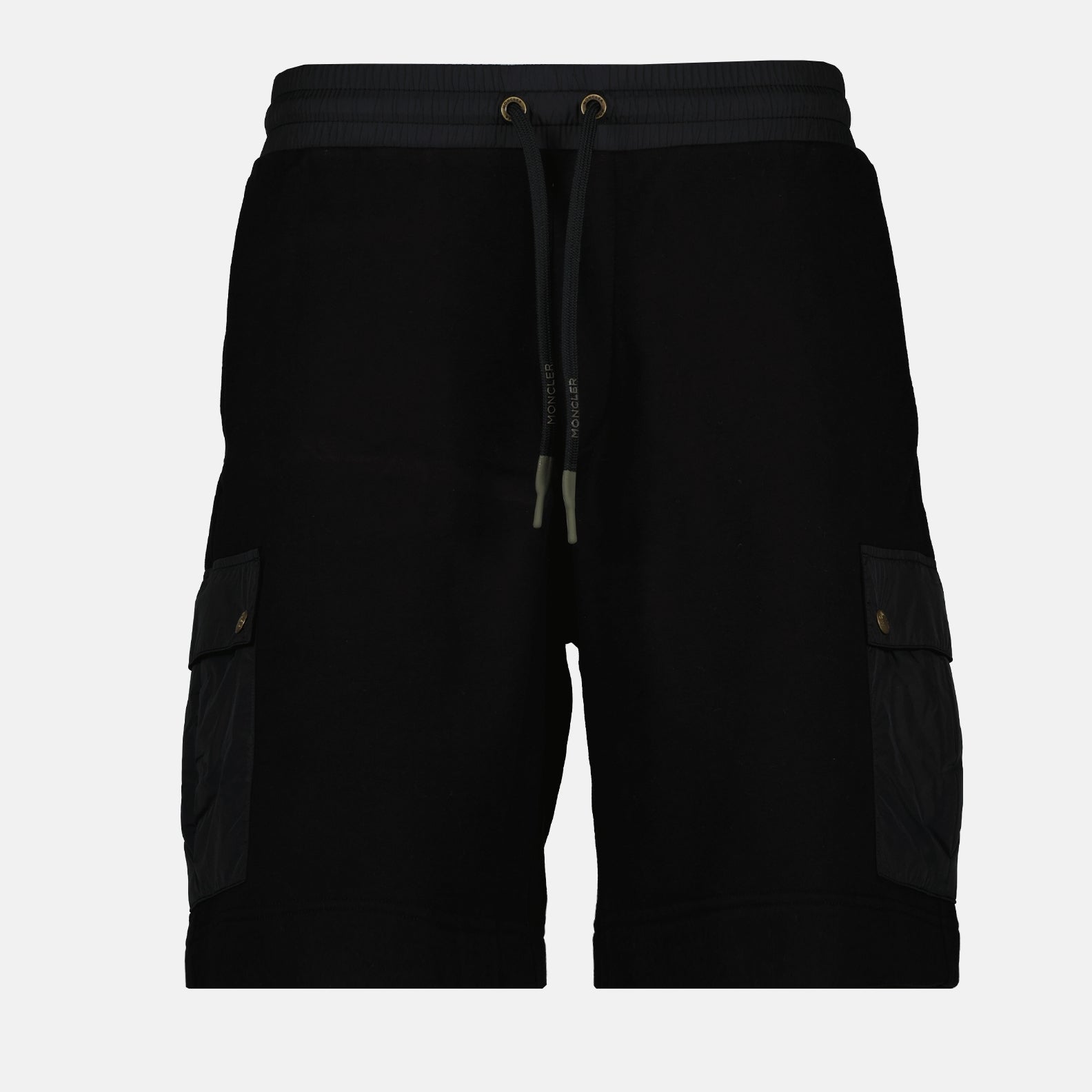 Shorts Logo Patch Shorts Moncler Black Man