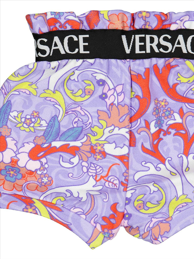 Clothing Barocco shorts Versace Purple Kids