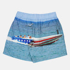 Moda praia Short de bain à imprimé Palm Angels Azul Homme