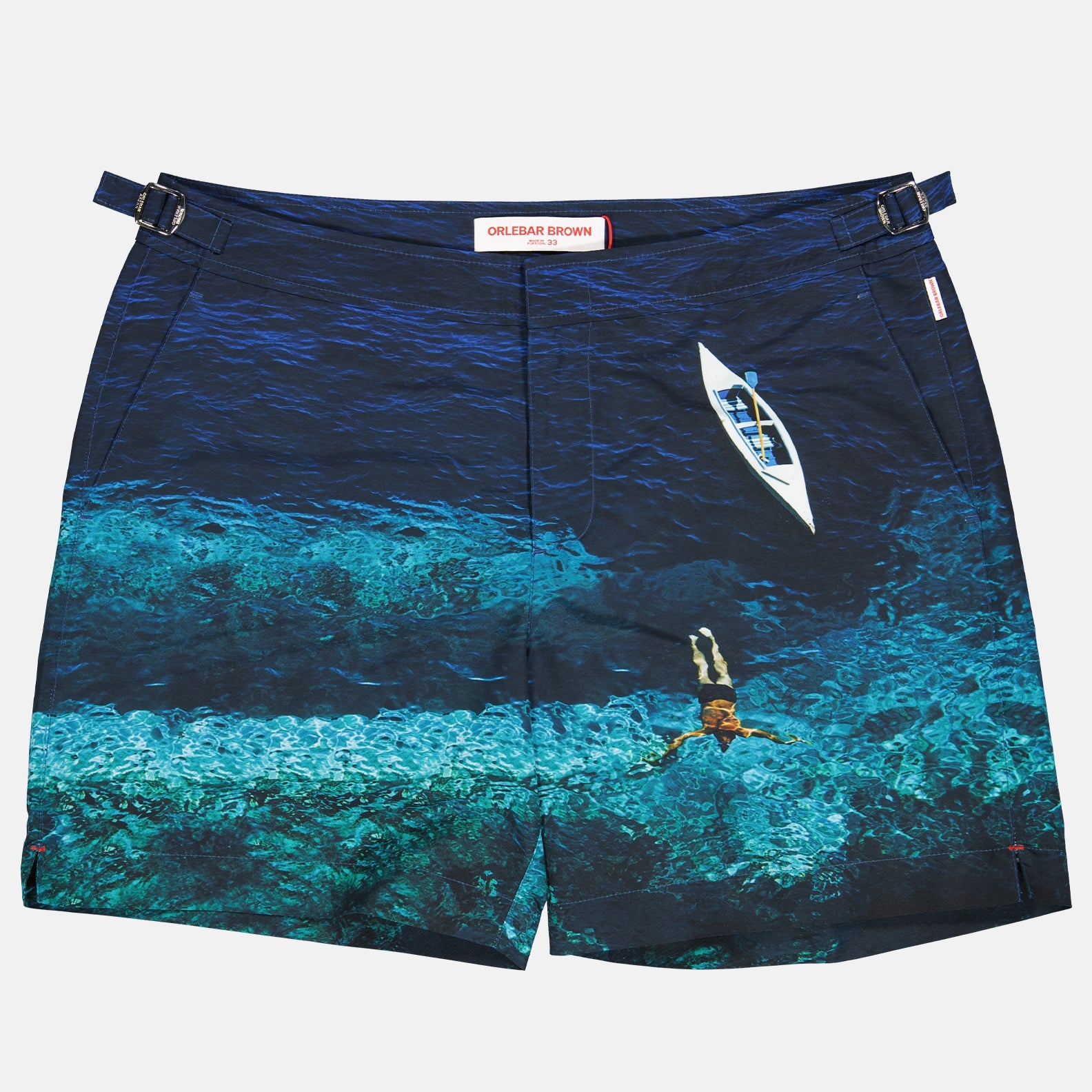 Short de bain bulldog photographic deep sea