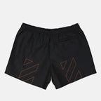 Strandmode Maillot de bain Diag Off-White Schwarz Homme