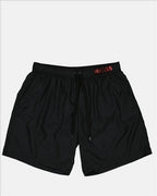 Beachwear Logo plaque swim shorts Moschino Black Man