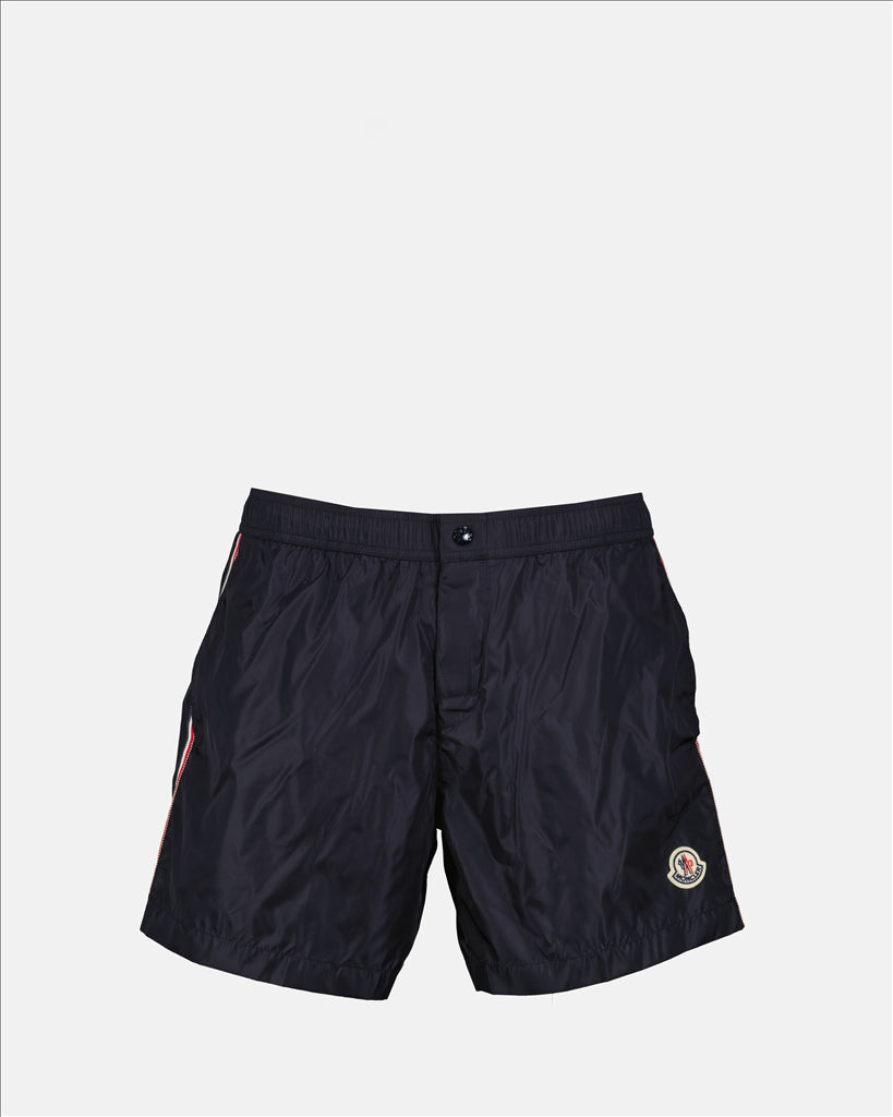 Beachwear Short de bain logo tricolore Moncler Bleu Homme
