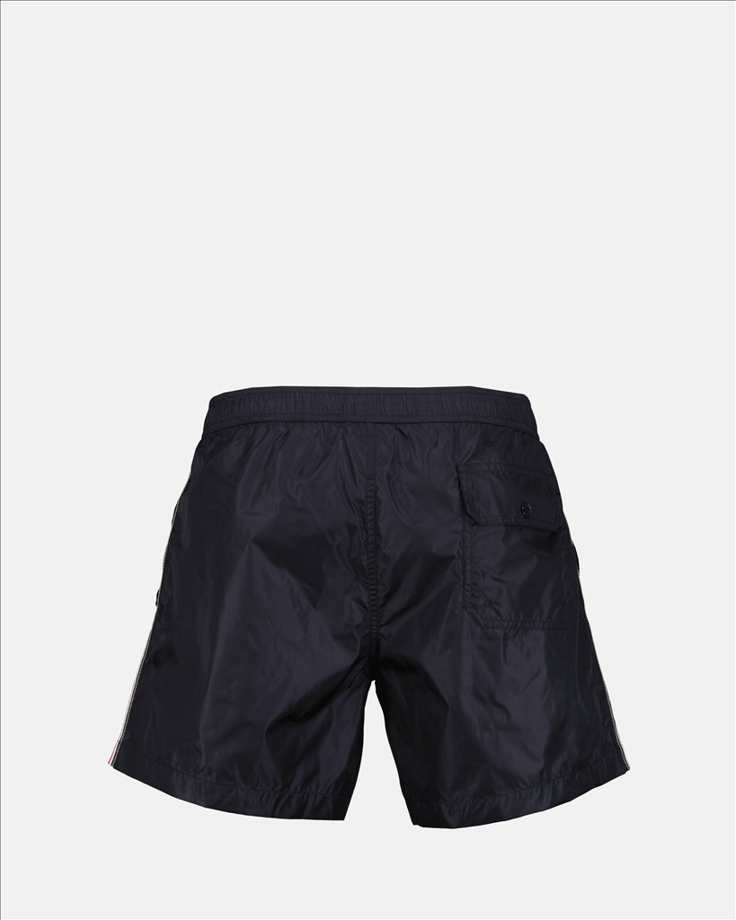 Beachwear Short de bain logo tricolore Moncler Bleu Homme