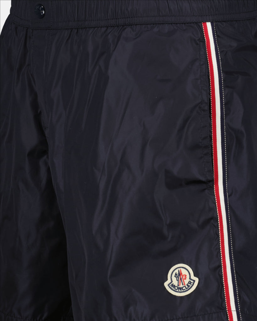 Beachwear Short de bain logo tricolore Moncler Bleu Homme