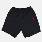 Short de bain long Ami de Coeur noir