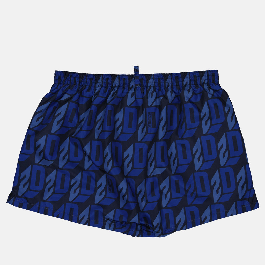 Moda de playa Short de bain monogrammé Dsquared2 Azul Homme