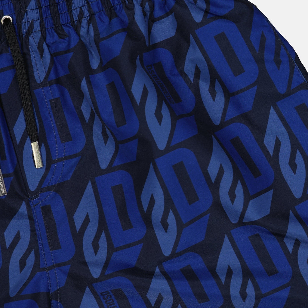 Moda de playa Short de bain monogrammé Dsquared2 Azul Homme