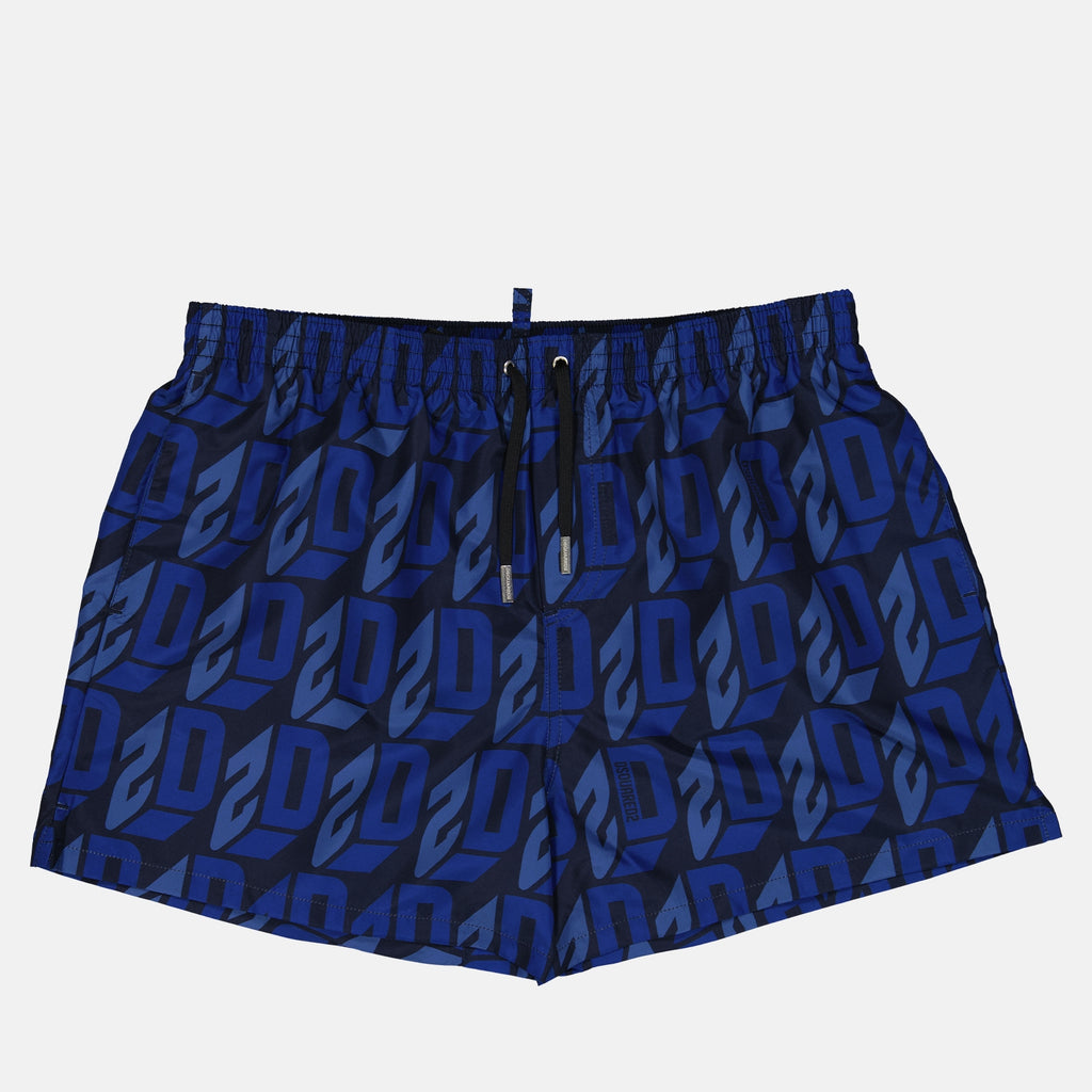 Moda de playa Short de bain monogrammé Dsquared2 Azul Homme