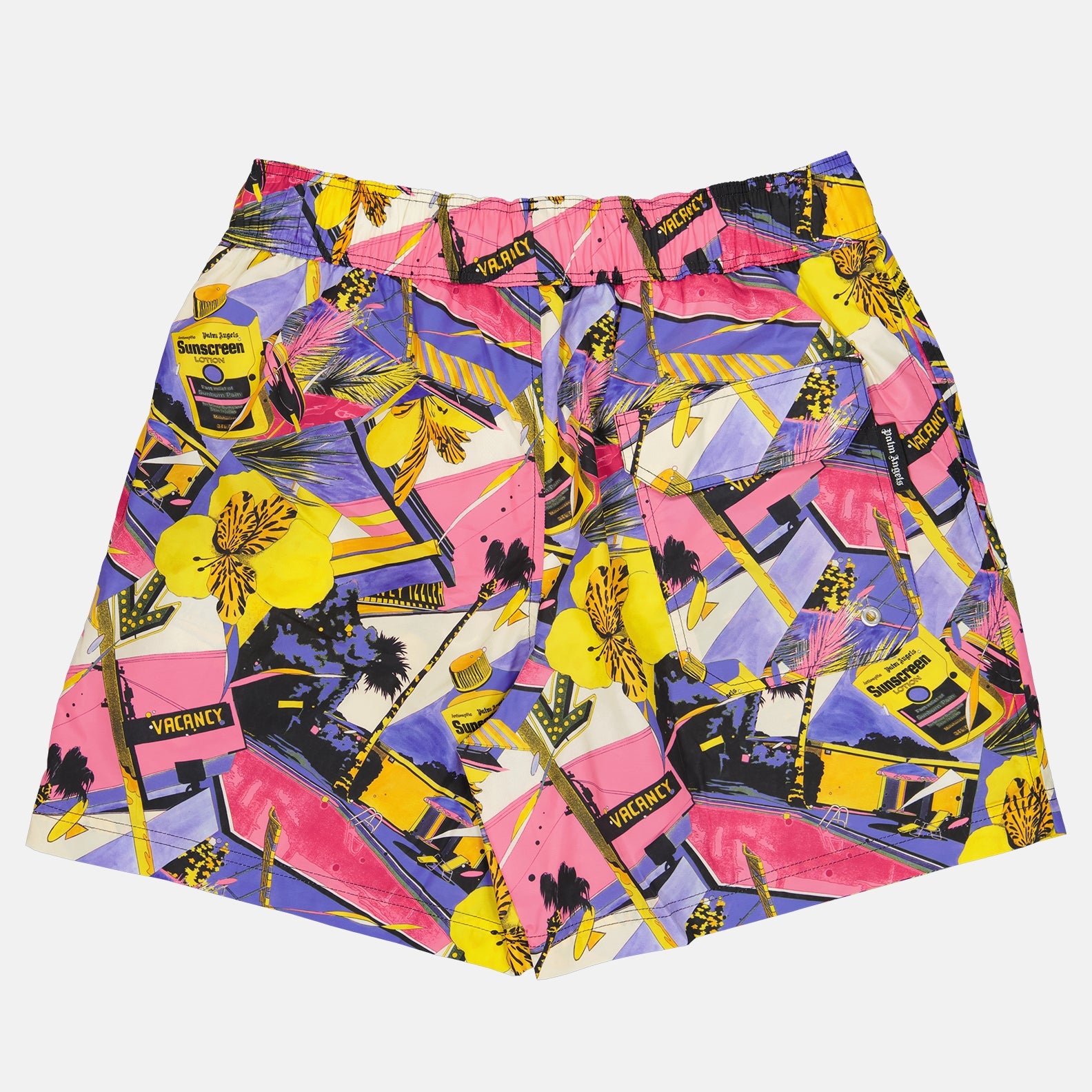 Beachwear Short de bain Palm Angels Multicolore Homme