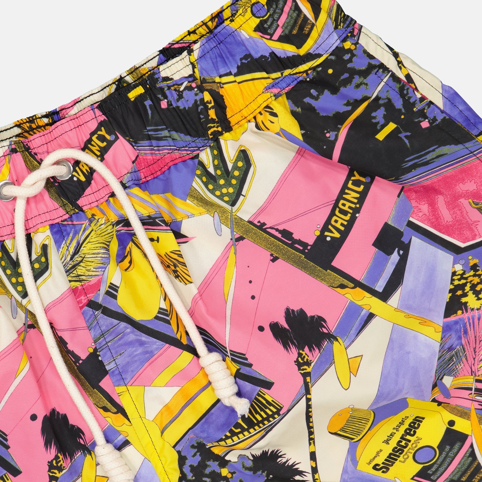 Beachwear Short de bain Palm Angels Multicolore Homme