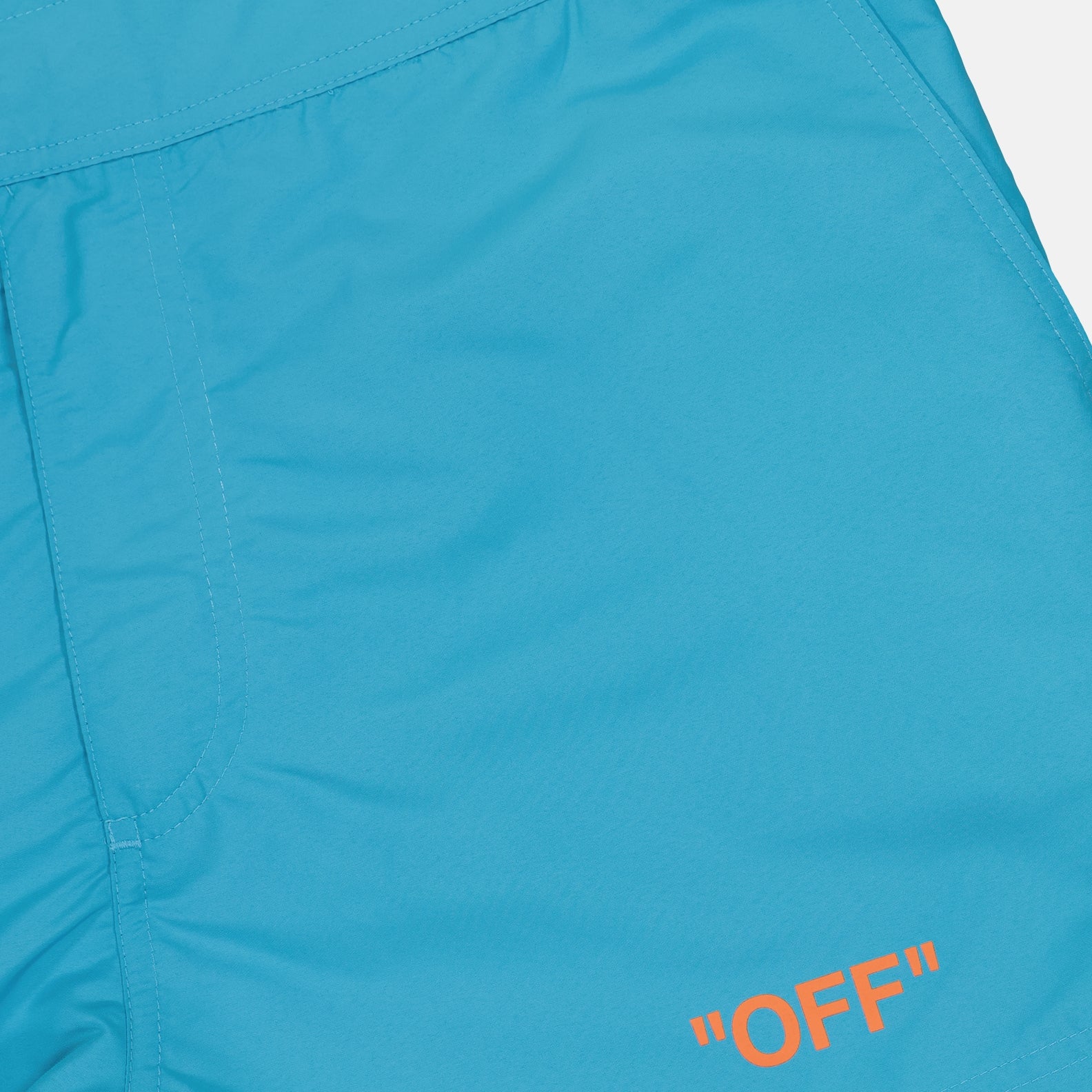 Moda mare Short de bain Off Quote Off-White Blu Homme