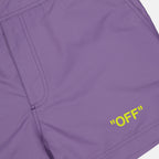 Beachwear Off Quote swim shorts Off-White Purple Man