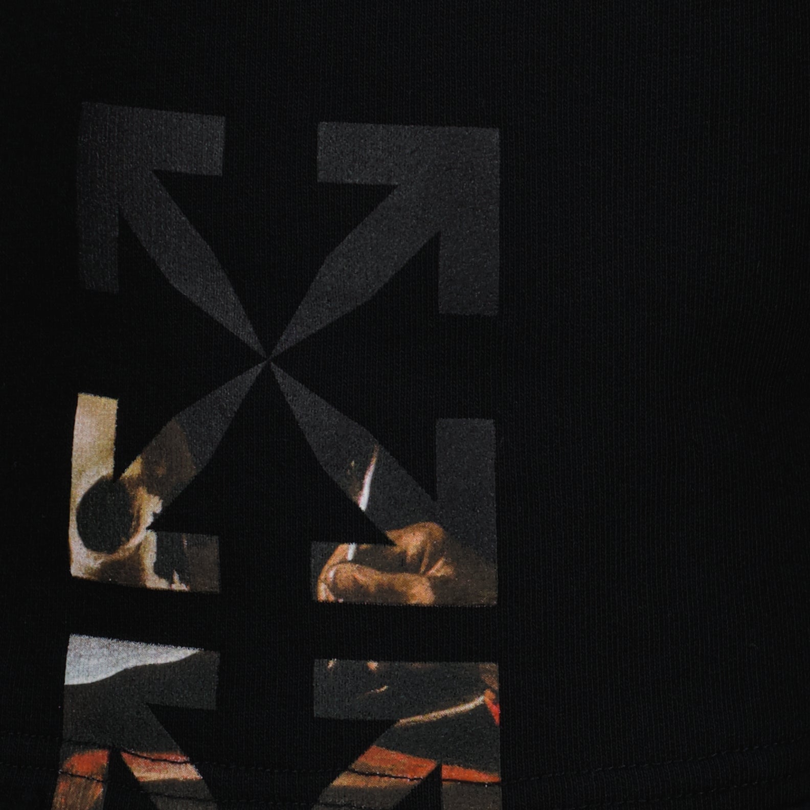 Sweatshirts Short Caravaggio Paint Off-White Noir Homme