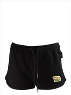 Calças Short en coton La Greca Accent Versace Preto Femme