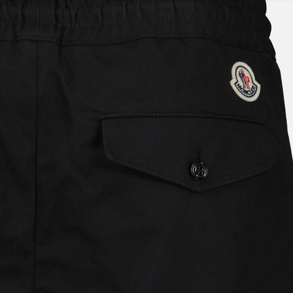 Shorts Short en coton Moncler Noir Homme
