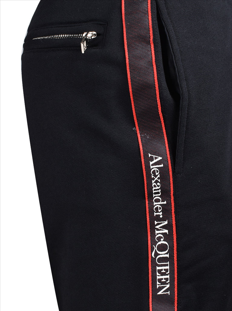 Shorts Short à logo bande Alexander McQueen Negro Homme