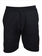 Shorts Short à logo bande Alexander McQueen Negro Homme