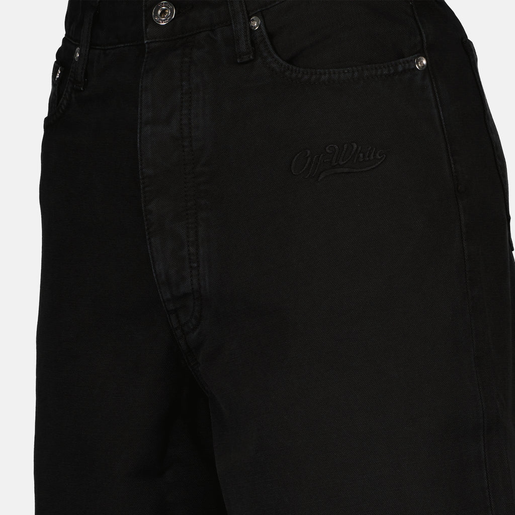 Shorts Short en denim Off-White Noir Homme