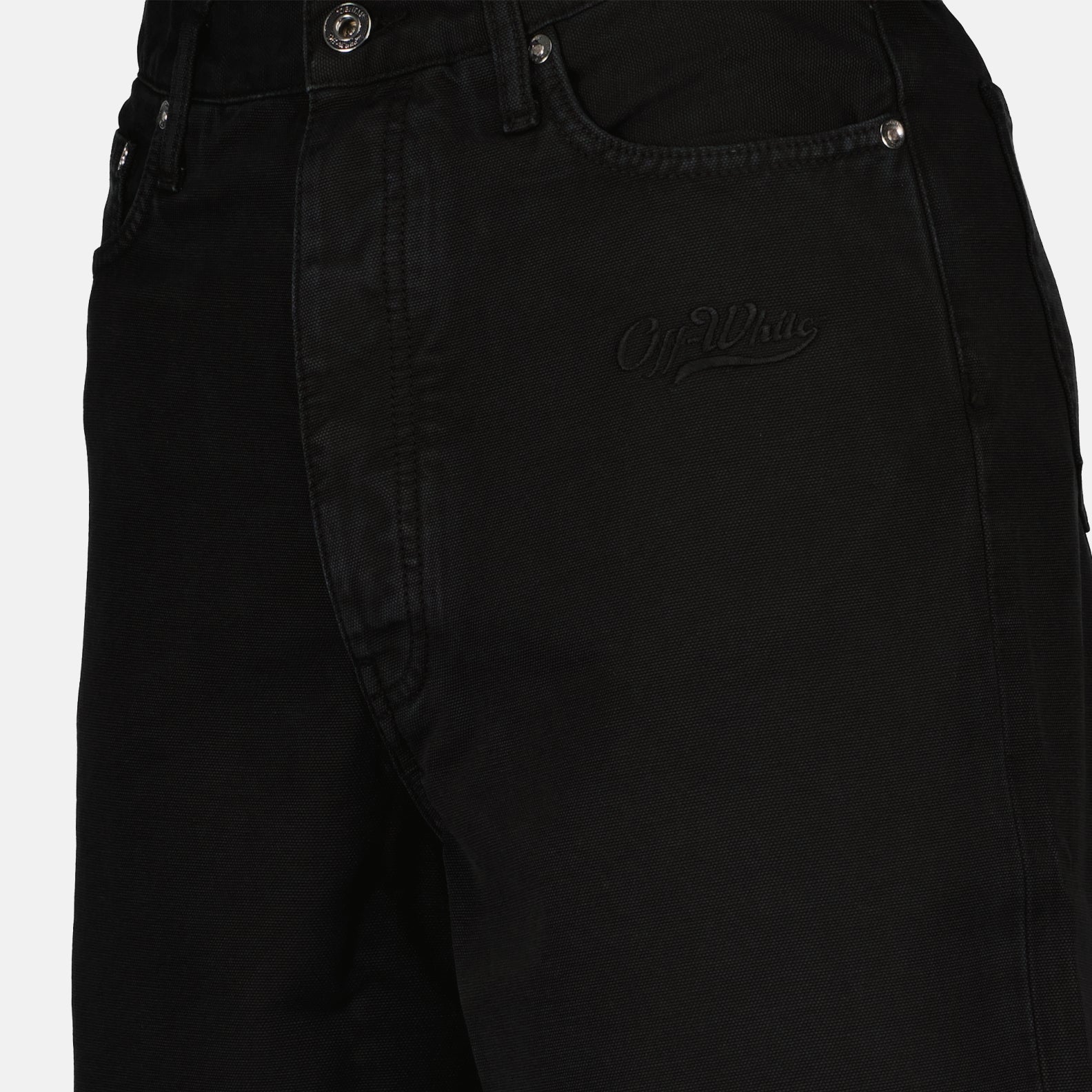 Shorts Short en denim Off-White Noir Homme