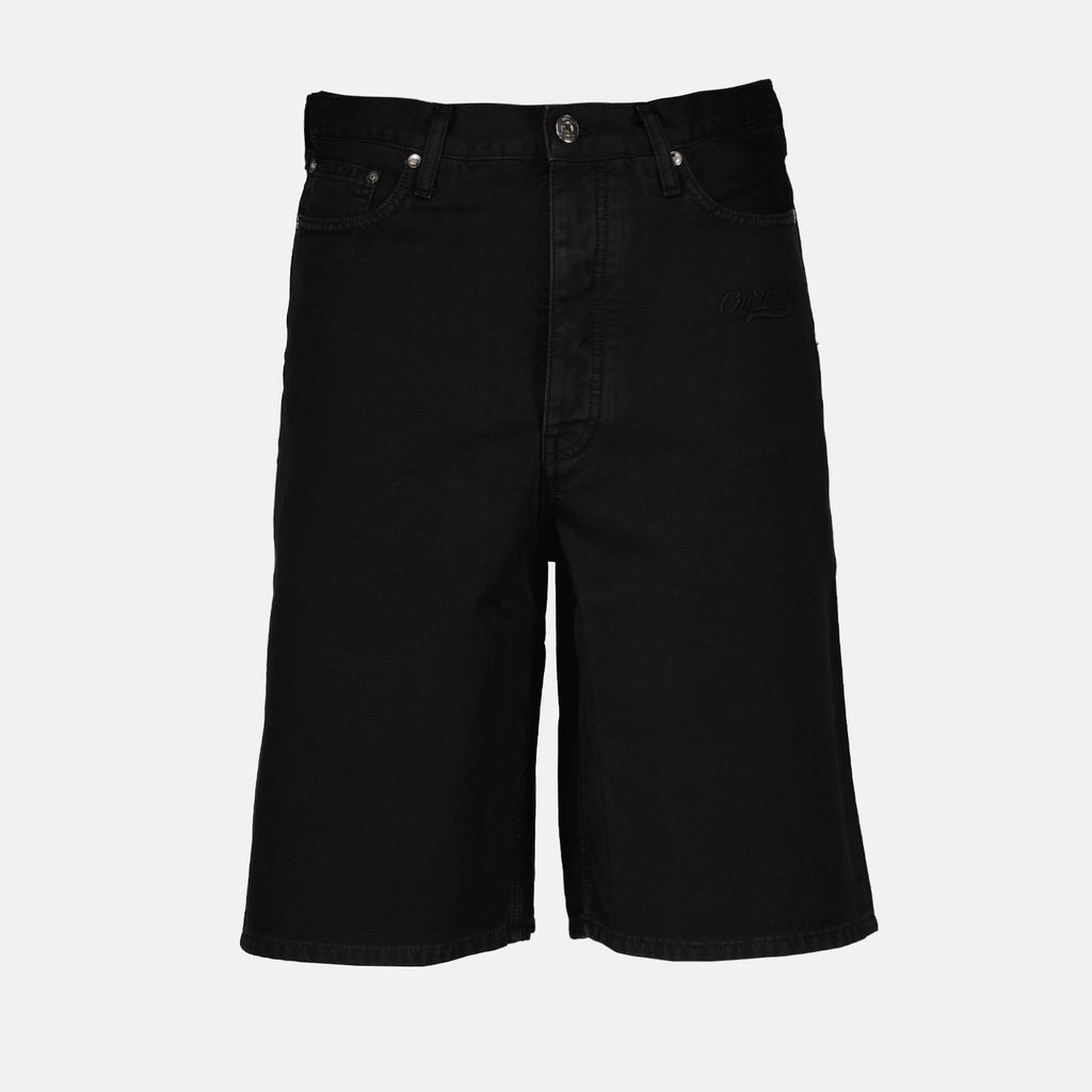 Shorts Short en denim Off-White Noir Homme