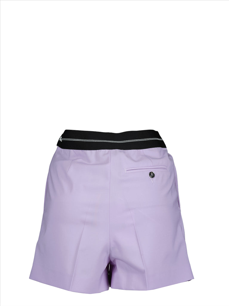 Shorts Short en laine MSGM Violet Femme