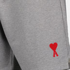 Shorts Short en molleton Ami PARIS Cinza Unissex