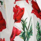 Shorts Short à imprimé Coquelicot Dolce & Gabbana Blanco Femme