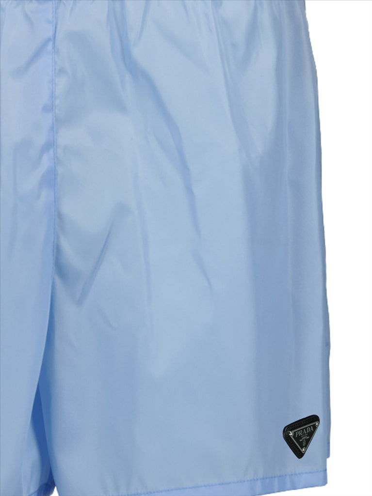 Shorts Short en Re-Nylon Prada Azul Femme