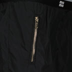 Shorts Short en soie technique Miu Miu Nero Femme