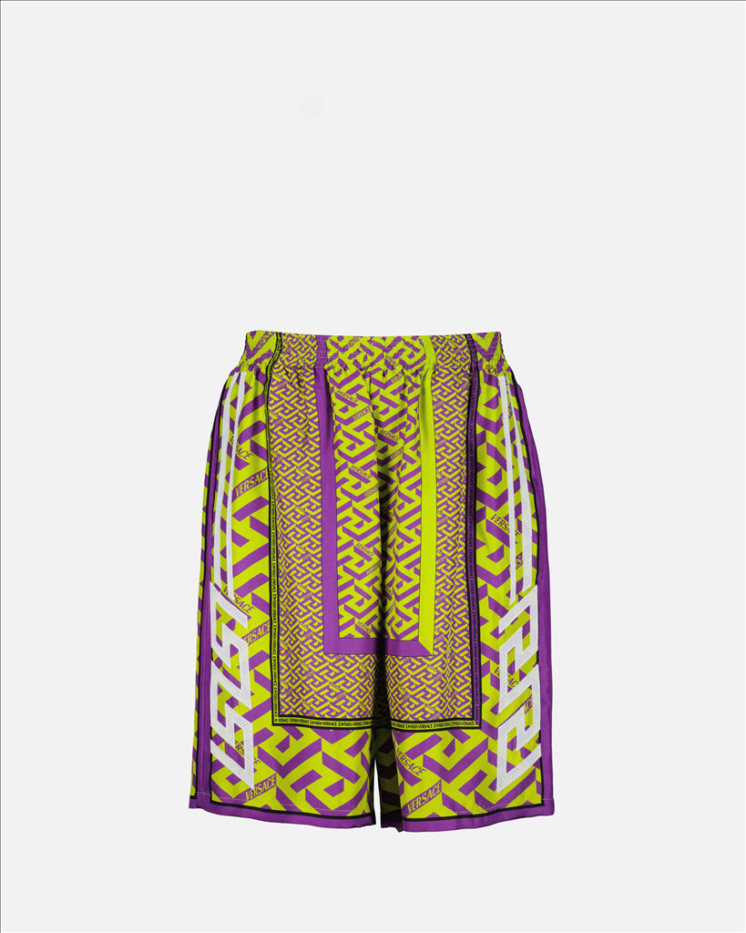 Shorts Short Greca Versace Purple Man