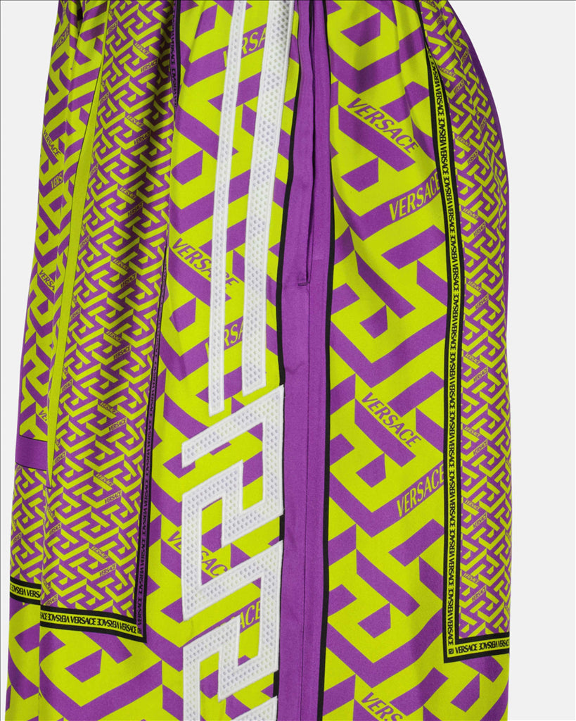 Shorts Short Greca Versace Purple Man