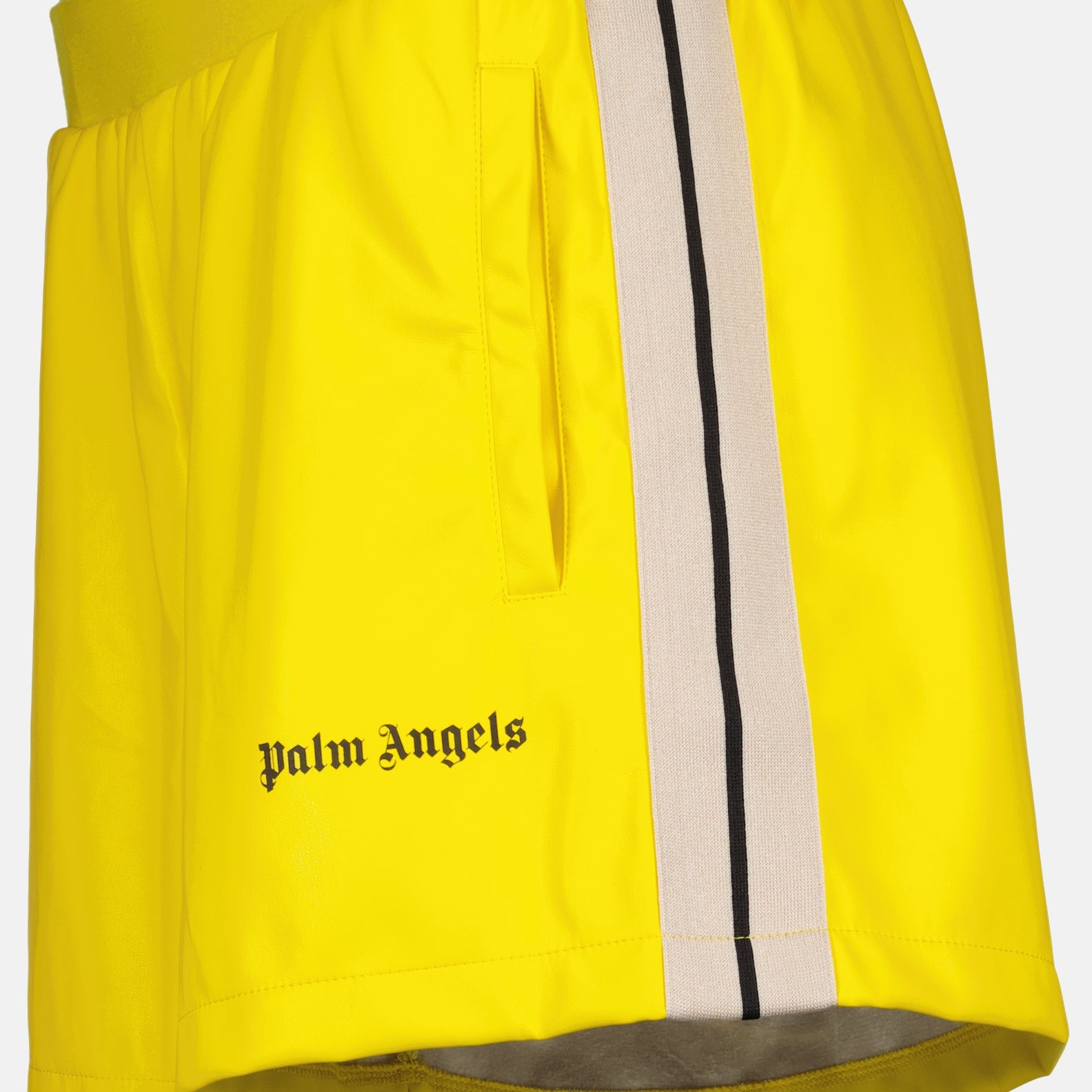 Shorts Short track crop Palm Angels Amarillo Femme