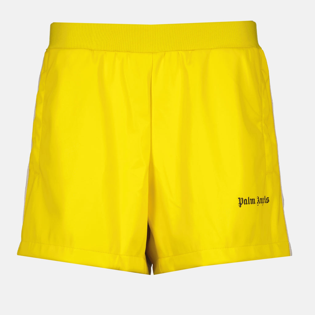 Shorts Short track crop Palm Angels Amarillo Femme